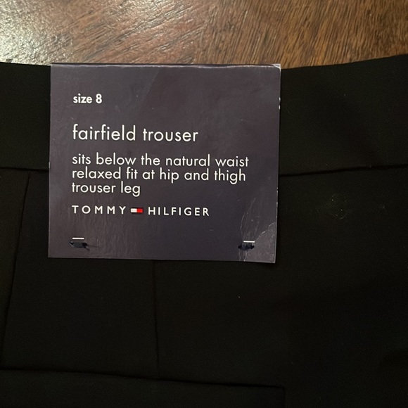 Tommy Hilfiger Fairfield trouser size 8 Black dress pant NWT - Picture 5 of 6